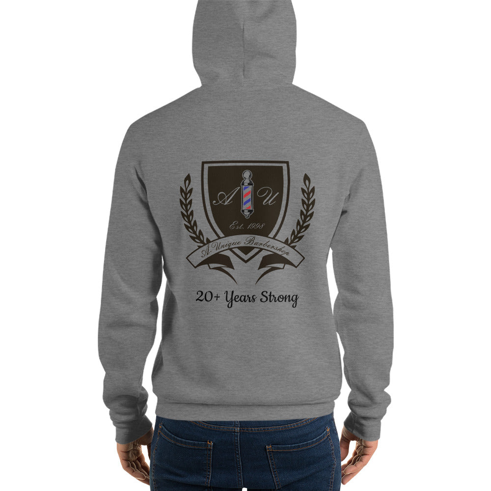 A Unique Barbershop Unisex logo hoodie