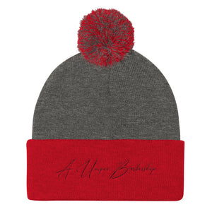 A Unique Barbershop Pom Pom Knit Cap