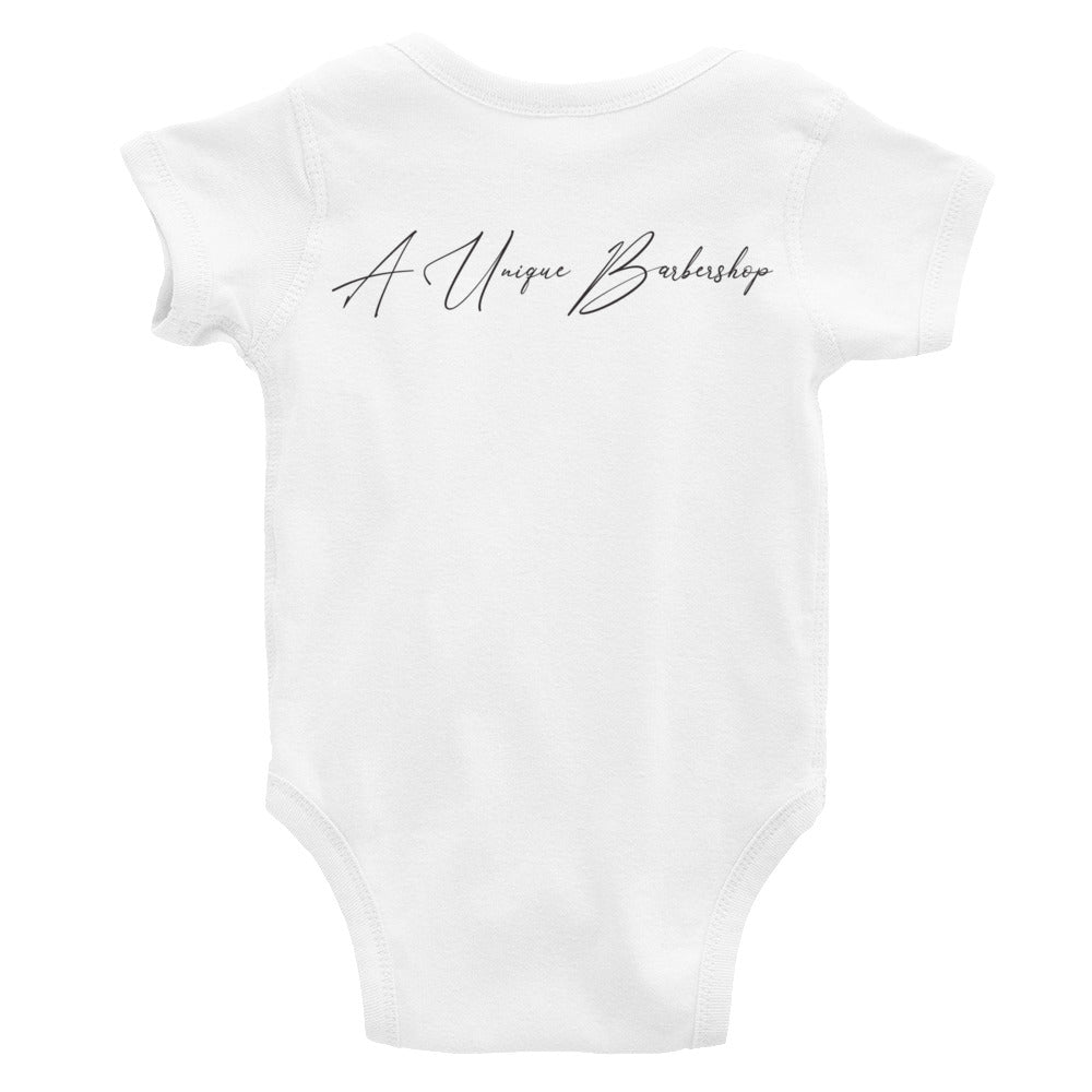 A UNIQUE BARBERSHOP Infant Bodysuit